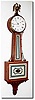 C.1981 (dated label), E. Howard and Co. Banjo Clock, re-issue of the Model 95.
