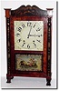 C.1830, Riley Whiting, Winchester, Conn., short transitional shelf clock in very good original condition.