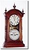 C.1878, Southern Calendar Clock Co., "Fashion No. 4" perpetual, double dial calendar clock.
