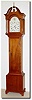 C.1961, Elmer O. Stennes, Weymouth, Mass small tall case, or "grandmother' clock in very good original condition.