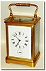 C.1900, French for Tiffany and Co, New York, (original dial signature very good), brass cased carriage clock, time, petite sonnerie, full repeat, and alarm.