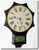 C.1870, Terry Clock Co., Waterbury, Conn. Short drop dial, iron front in excellent original condition, with gold decorations intact (a little weak but definitely there).