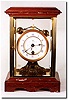 C.1880, French, Rare 400 Day clock with complex, compound pendulum.