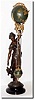 C.1890, Ansonia "Huntress' Swing Clock in excellent original condition.