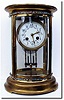 C.1895, French, Cloisonne, Oval Crystal regulator in very good original condition.
