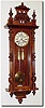 C.1890, German, Gustav Becker, 2-Weight wall regulator in the Vienna style.