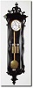 C.1860, Austrian, 3-Weight Grand Sonnerie, in a long serpentine case with 72 beat movement.