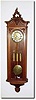 C.1890, German, Gustav Becker, 3-Weight Grand Sonnerie in a walnut Baroque case with slender lines and delicate carving.