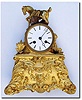 C.1840, French, Riderless Horse, ormolu figural clock in generally good condition.