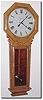 C.1890, New Haven Clock Co., "Admiral', Rare 30-Day, Seconds beating wall regulator, in exceptional original condition.