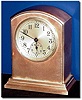C.1920, Chelsea Clock Co., a nice small desk timepiece in a bronze case that was silvered later, and with some tarnish.