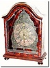 Late 18th Century, Continental shelf clock with crown verge and front swing, pivoted pendulum.