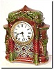 C.1902, Ansonia "Arabia' Porcelain China clock in very good original condition.
