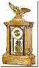 C.1900, French, a Monumental Crystal Regulator, bronze and marble, as-found.