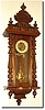 C.1895, German, Junghans Uhren Fabrik, spring driven wall regulator, in an Alt Deutsch walnut case in very good to excellent, as-found condition.