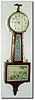 C.1928, E. Ingraham and Co., "Treasure Island' banjo clock in very good original condition.