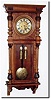 C.1875, Austrian, 2-Weight "Vienna Regulator' in a walnut case of"double door' style, LESS top.