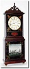 C.1970, A Reproduction Aaron Willard shelf clock.