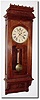 C.1888, Wm.L. Gilbert "Regulator No. 10', in walnut, restored.
