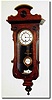 C.1885, Austrian, Mini Time Only "R-A' wall regulator, spring drive, 8-day duration.