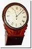 C.1830, English, Small Drop Dial wall clock in mahogany.