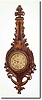 C.1900, Seth Thomas, Terra Cotta wall clock in the French, Louis XVI style, in original condition.