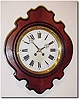 C.1880, French, Walnut Picture Frame clock in good, original condition with original dial, hands, pendulum, etc.