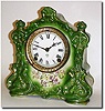 C.1900, Ansonia "Warlock' Porcelain clock in original condition.