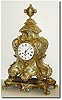 C.1880, French, A Large Bronze Mantel clock, in the Louis XVI style, with an integral base.