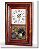 C.1868, Seth Thomas "Round Band', Rosewood shelf clock in excellent original condition except for the clear tablet.