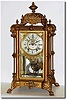 C.1904, Ansonia Clock Co., "Excelsior' brass and bronze crystal regulator, as-found.