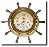 C.1925, Seth Thomas, 8-Day Wheel Clock, for the U.S.Navy (signed on dial).
