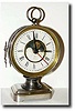 C.1880, Ansonia Clock Co, "Grandfather" traveling calendar clock with moonphase.