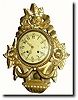C.1947, Swedish, Westerstrand Urafabrik, Toreboda, gilt wood cartel clock