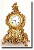 C.1890, Waterbury "SEINE" gilt spelter mantel clock, as-found.