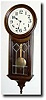 C.1913, New Haven "NANSEN" mahogany wall clock