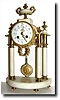 C.1880, French, Portico Mantel Clock, Marble and gilt bronze