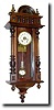 C.1890, French (yes), R-A Style Walnut wall regulator