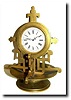 C.1880, Swiss, Ceremonial Watch in gilt bronze stand.