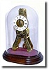 C.1851, French, Time Only Miniature skeleton clock.