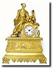 C.1850, French, Ormolu Figural Clock, oriental motif.
