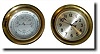Mixed lot: C.1950, Chelsea Marine timepiece, with 8.5" dial AND a matching brass clock case,