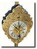 C.1900, German, reproduction of a 17th Century "rack" clock.