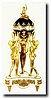 C.1890, French, Three Graces Annular Dial clock