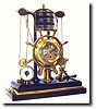 C.1890, French, Industrial Series Marine Themes clock and barometer.