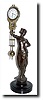 C.1910, German, Junghans, Cleopatra Swing clock