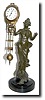 C.1910, German, Junghans, Diana, Swing clock, as-found.