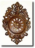 C.1890, French, Carved Oak Cartel clock,