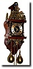 C.1965, German, Badische Uhrenfabrik, reproduction Stuhl or Zaanse clock for the Dutch market.