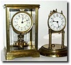 (Lot of 2) C.1910, German, Jahresuhrenfabrik, 400-Day Crystal Regulator